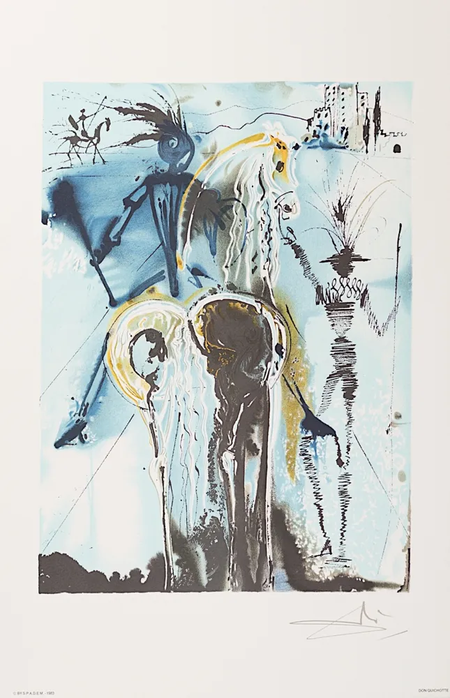 Lithografie Dali - Don Quichotte