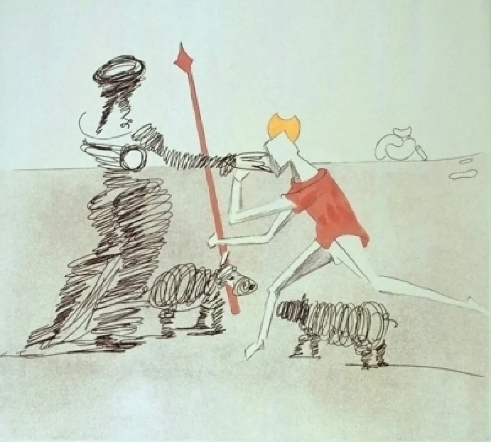 Gravure Dali - Don Quijote - Pastorale