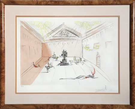 Gravure Dali - Duel in the Sun (Cavaliers en Tournoi)