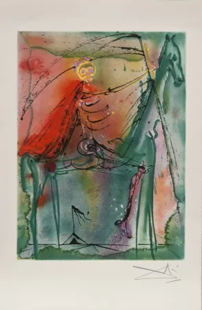 Lithografie Dali - El caballo de la muerte