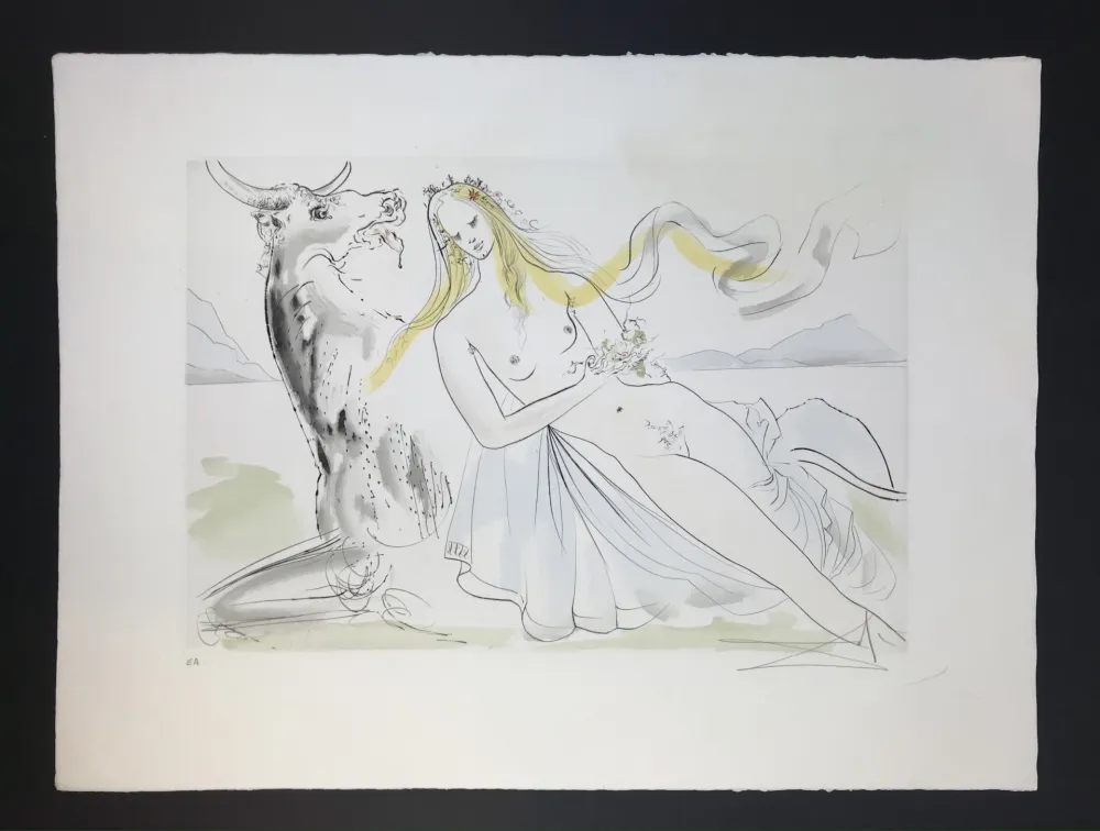 Ets En Aquatint Dali - Enlévement d'Europe ( The Abduction of Europa )