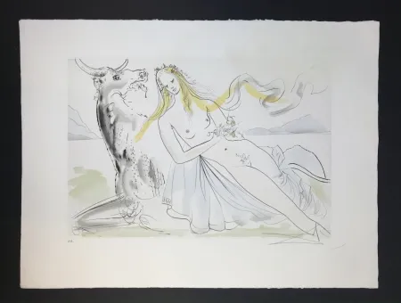 Ets En Aquatint Dali - Enlévement d'Europe ( The Abduction of Europa )