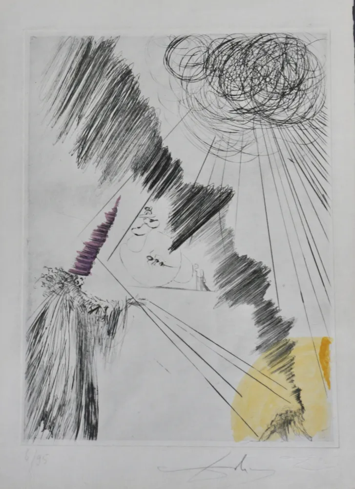 Gravure Dali - Faust Femme au Clown