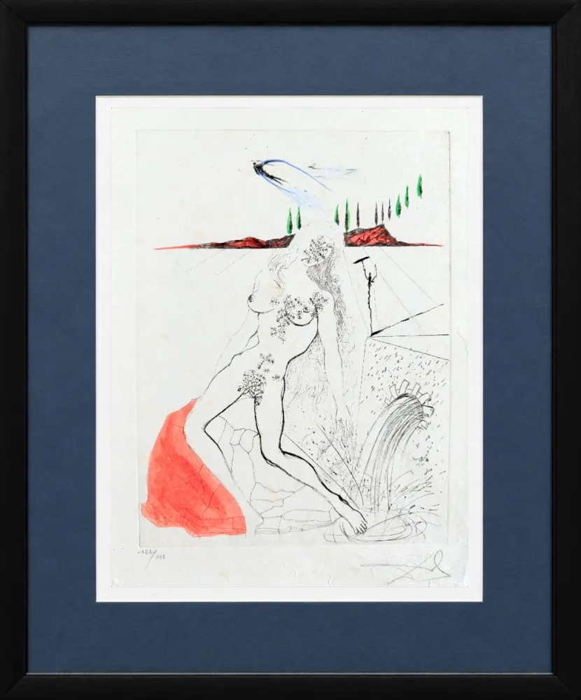 Gravure Dali - Femme à la fontaine (Woman at the Fountain)