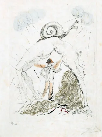Ets Dali - Femme à l'escargot