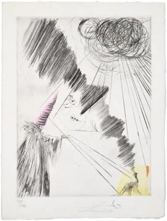 Droge Naald Dali - Femme au clown (Woman with Clown)