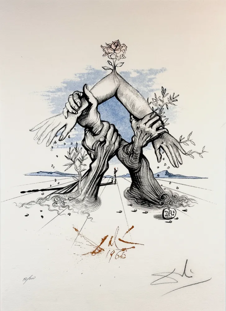 Lithografie Dali - Five Continents - United Nations
