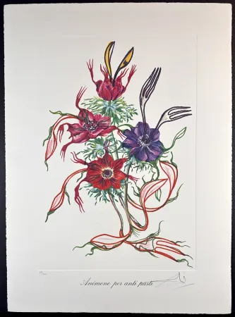 Gravure Dali - Florals Anemone per Anti-Pasti