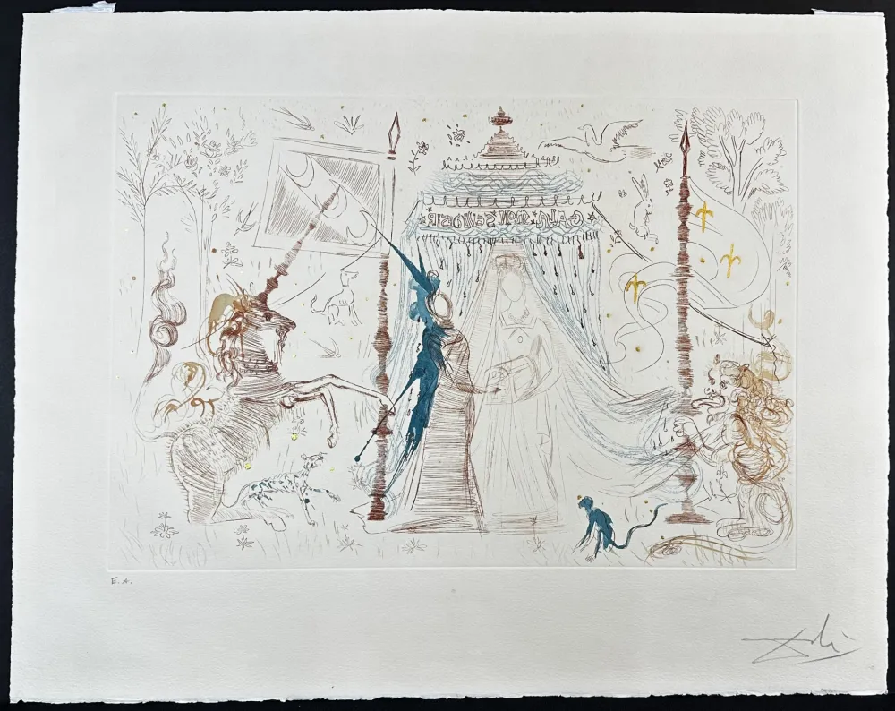 Gravure Dali - Gala, mon seul desir