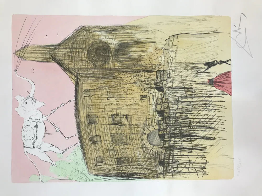 Ets En Aquatint Dali - Galla's Castle