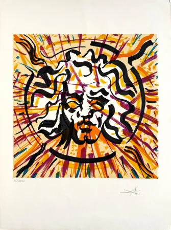 Lithografie Dali - Il sole (The Sun)