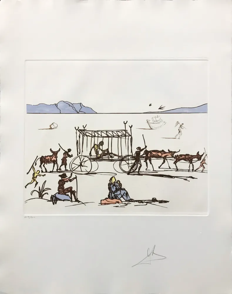 Ets En Aquatint Dali - JUDGEMENT