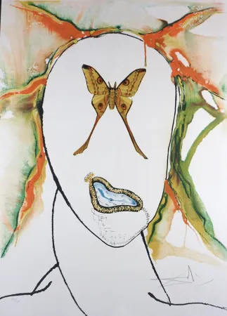 Lithografie Dali - Kabuki Dancer