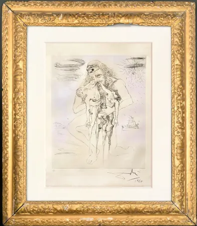 Heliogravure Dali - Kronos (Saturno)