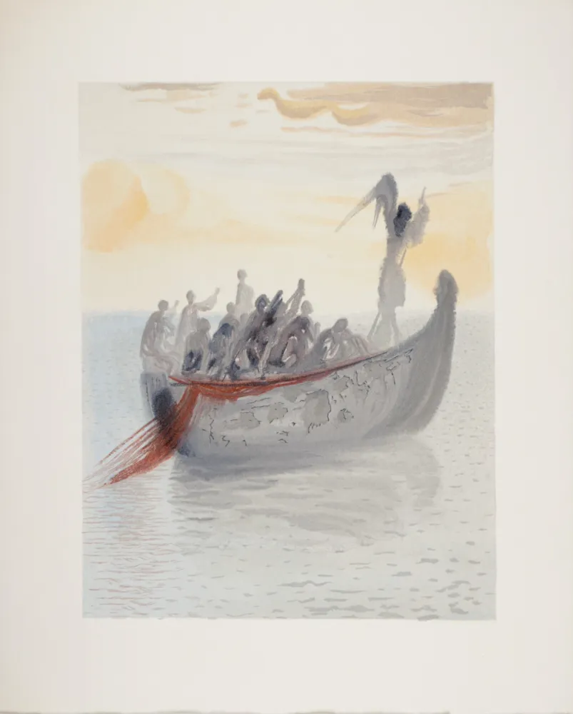 Lithografie Dali - La Barque du Nocher