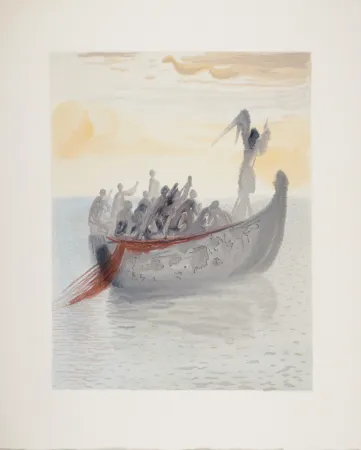 Lithografie Dali - La Barque du Nocher