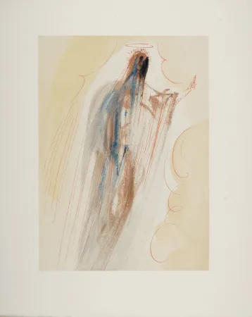 Houtsnede Dali - La Création des Anges, 1963