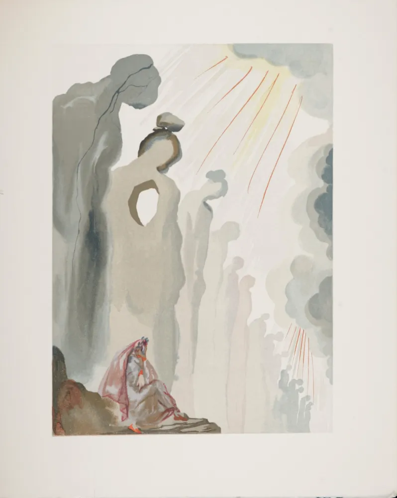 Houtsnede Dali - La Deuxième Corniche, 1963