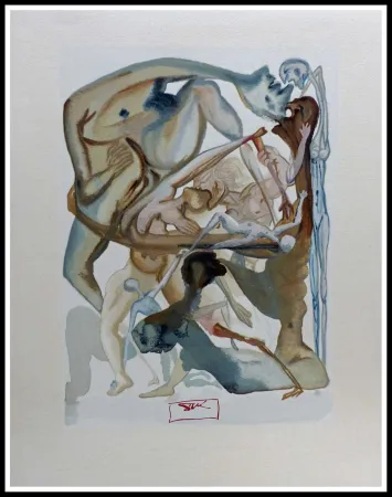 Houtsnede Dali - LA DIVINE COMEDIE