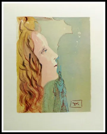 Houtsnede Dali - LA DIVINE COMEDIE - Béatrice