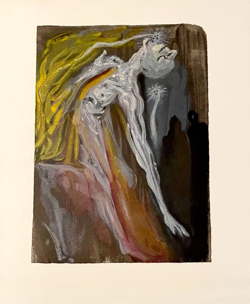 Houtsnede Dali - La Divine Comédie - Enfer 09 - Les Erynnies