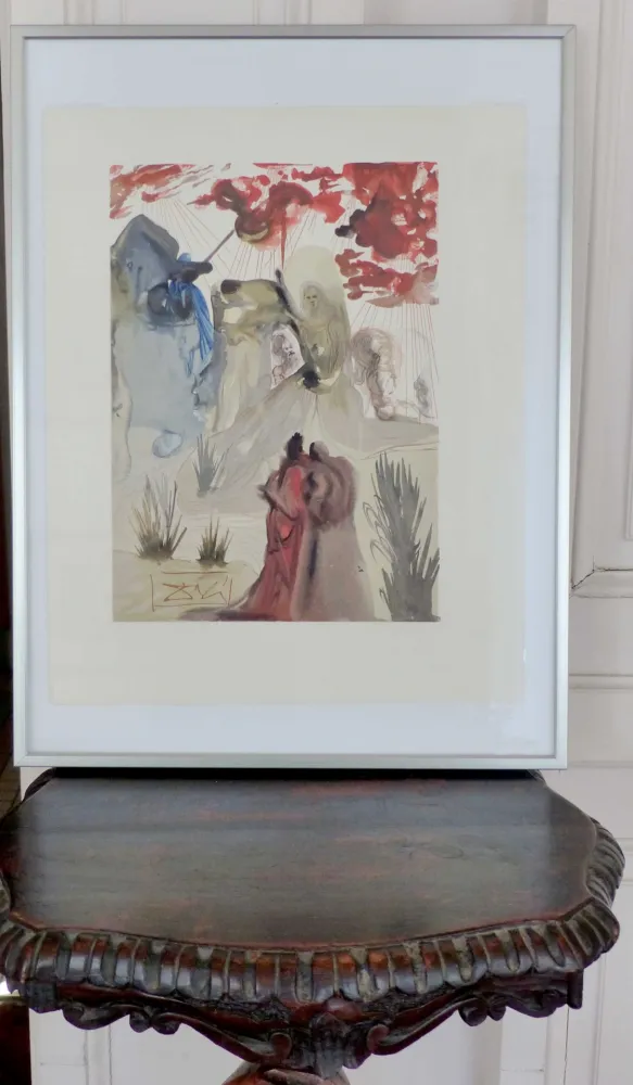 Houtsnede Dali - LA DIVINE COMEDIE - La divine forêt