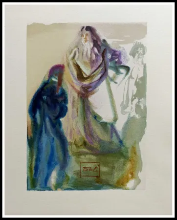 Houtsnede Dali - LA DIVINE COMEDIE - La marche vers Dieu