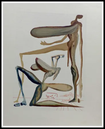 Houtsnede Dali - LA DIVINE COMEDIE - La prodigalité