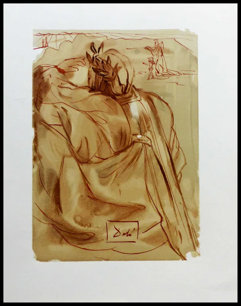 Houtsnede Dali - LA DIVINE COMEDIE - L'annonce d'un grand évènement