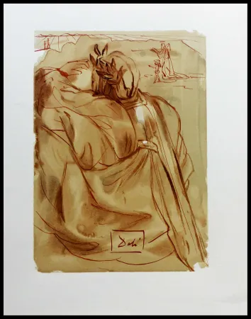 Houtsnede Dali - LA DIVINE COMEDIE - L'annonce d'un grand évènement