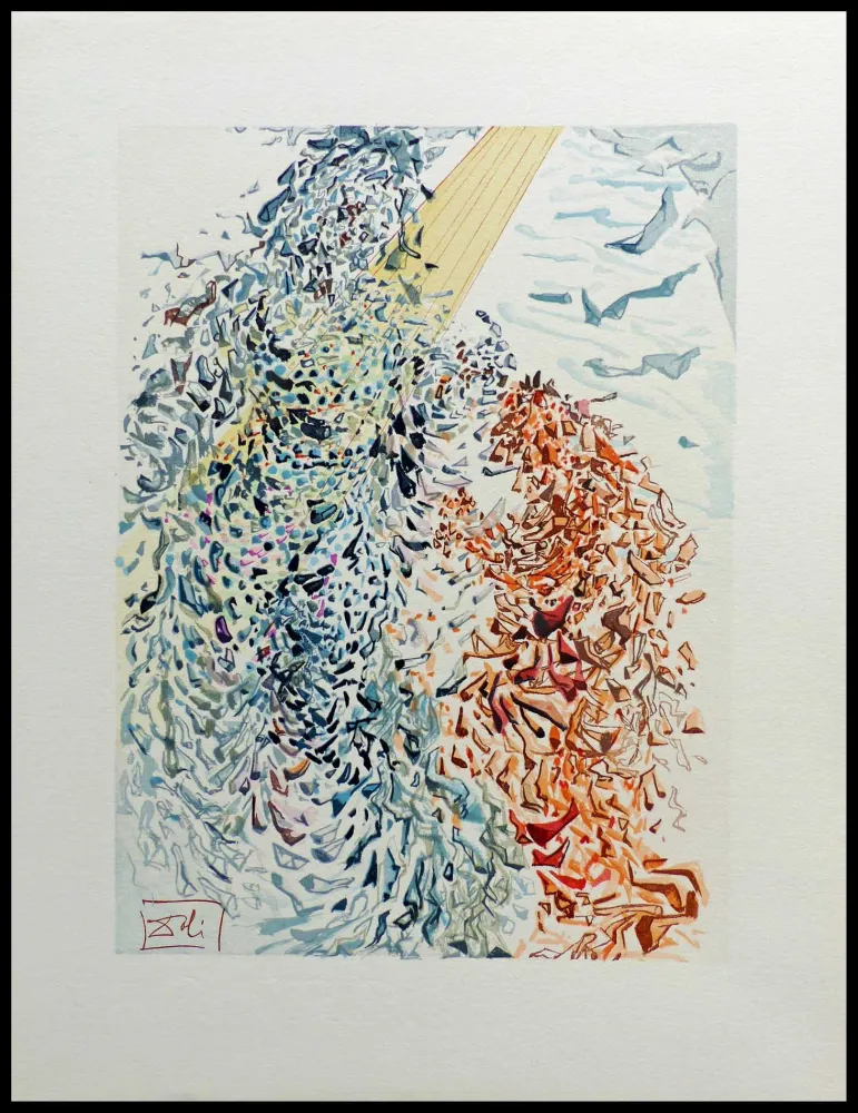 Houtsnede Dali - LA DIVINE COMEDIE - Opposition