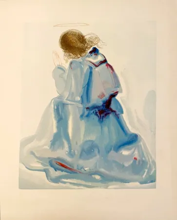 Houtsnede Dali - La Divine Comédie - Paradis 02 - L'ange