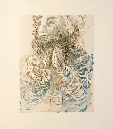 Houtsnede Dali - La Divine Comédie - Paradis 17 - La prescience divine