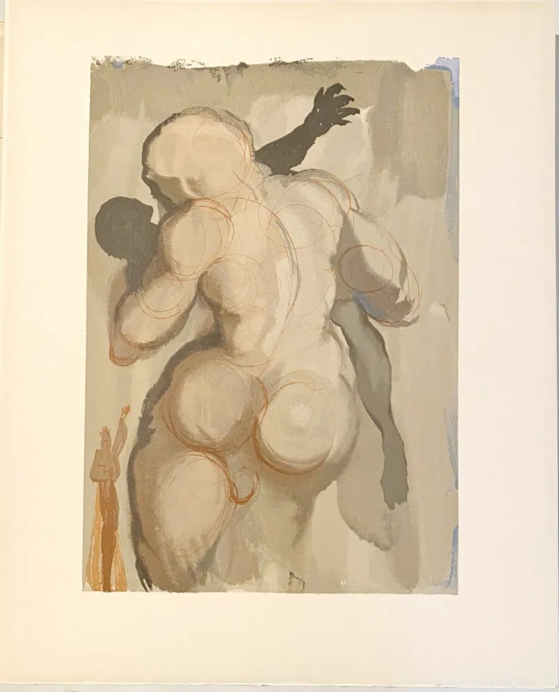 Houtsnede Dali - La Divine Comédie - Purgatoire 06 - Les morts par violence