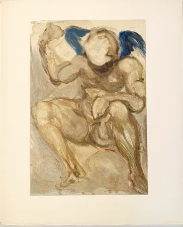 Houtsnede Dali - La Divine Comédie - Purgatoire 15 - L'Envie