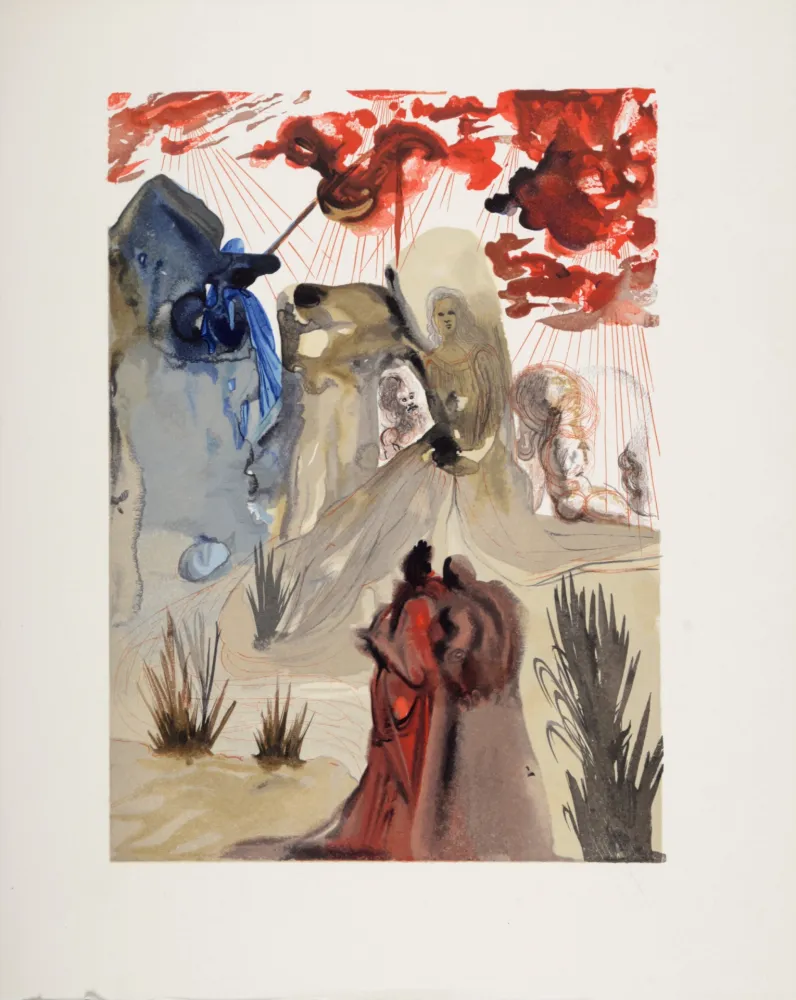 Houtsnede Dali - La Divine forêt, 1963