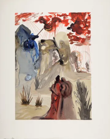 Houtsnede Dali - La Divine forêt, 1963