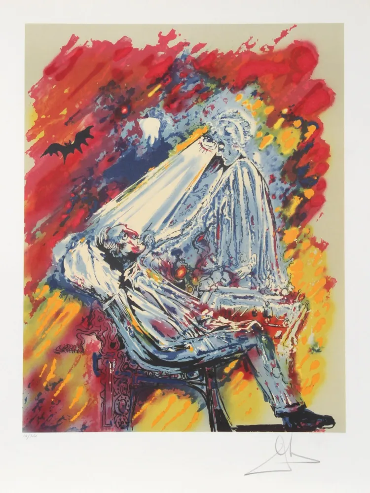 Lithografie Dali - La Lumiere de la Guerison (The Dentist)