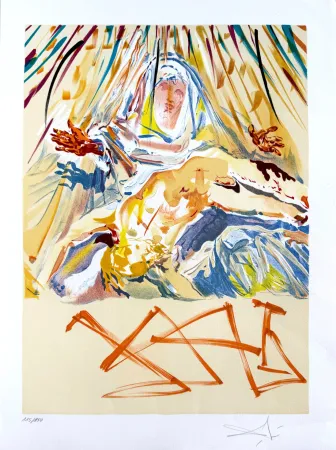 Lithografie Dali - La Pietà nera (The Black Madonna)