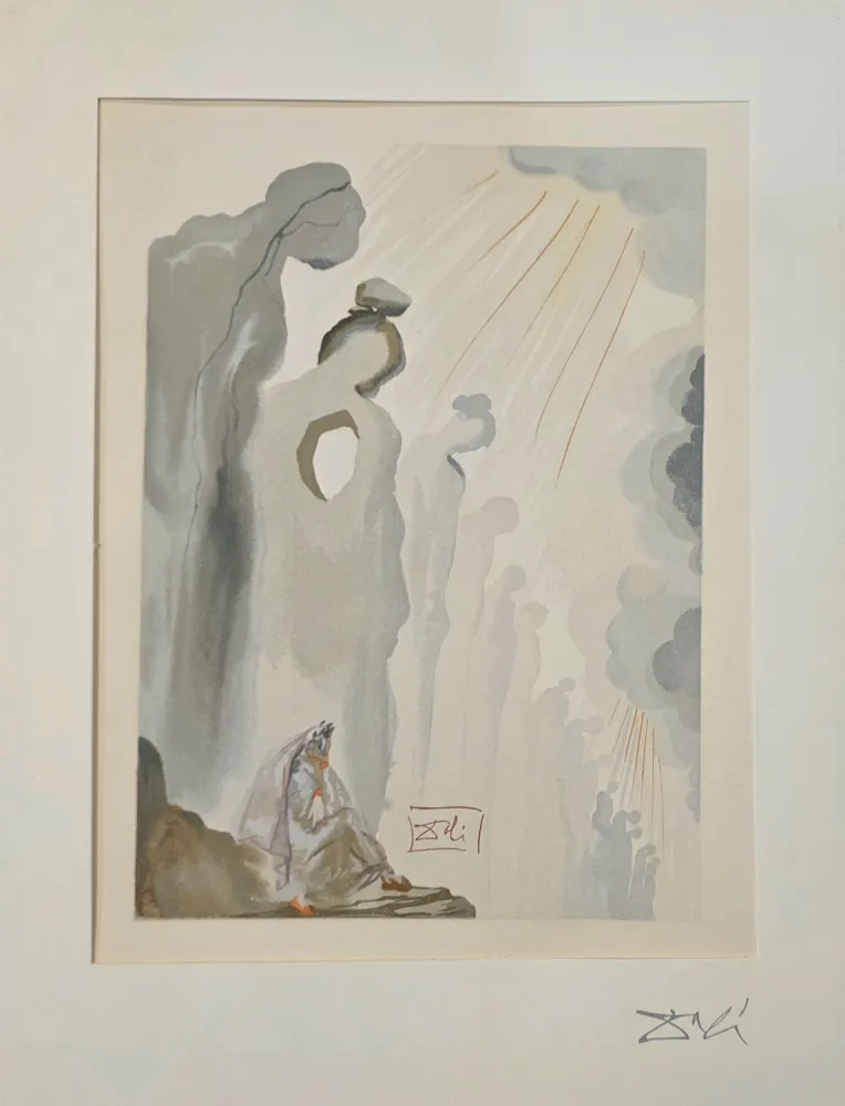 Houtsnede Dali - La Seconde corniche