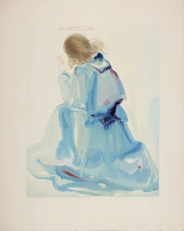 Houtsnede Dali - L'Ange, 1963