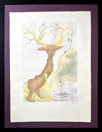 Ets Dali - Le Cerf se voyant dans l'eau (The Stag Reflected in the Water)