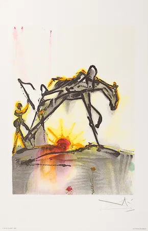 Lithografie Dali - Le Cheval de Labeur (The Horse of Labor)