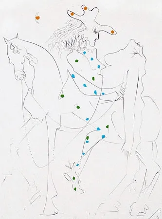 Gravure Dali - Le cheval de Picasso