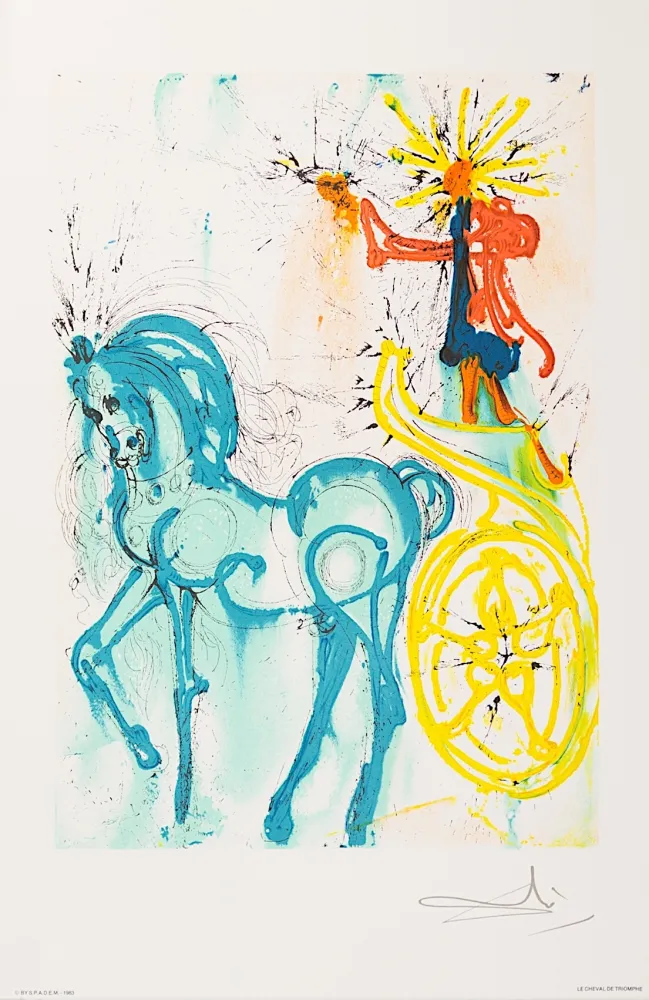 Lithografie Dali - Le Cheval de Triomphe (Horse of Triumph)
