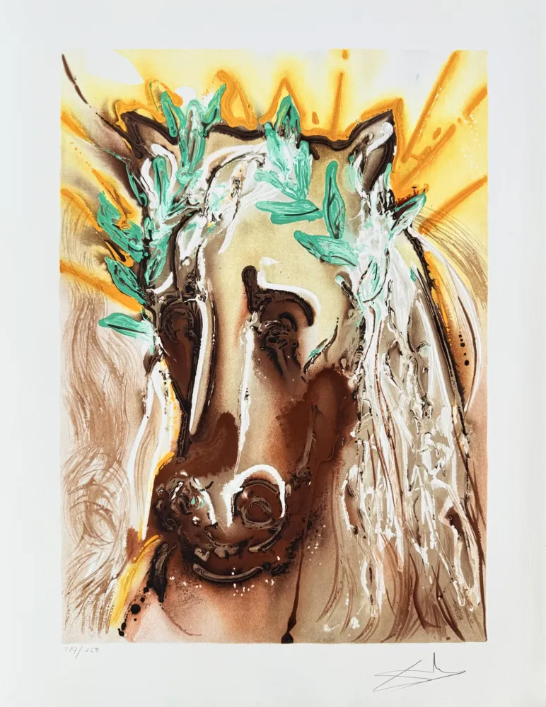 Lithografie Dali - Le cheval du printemps