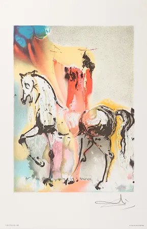 Lithografie Dali - Le Chevalier Chrétien (The Christian Knight)