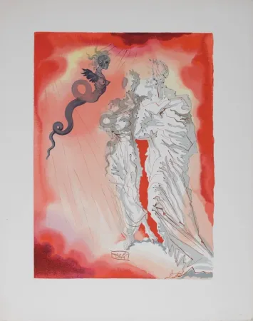 Lithografie Dali - Le Diable noir
