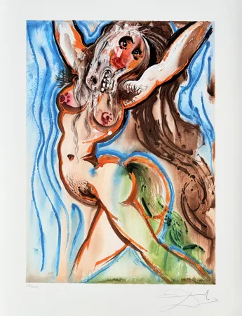 Lithografie Dali - Le femme cheval