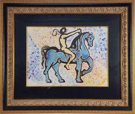 Lithografie Dali - Le Jungle Humaine Le Cavalier